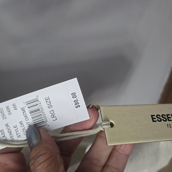 Essentials Light Gray Hoodie - Picture 2 of 3